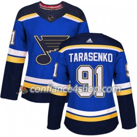 Adidas Maillot de Hockey St. Louis Blues Vladimir Tarasenko 91 2017-2018 Bleu Authentic - Femme
